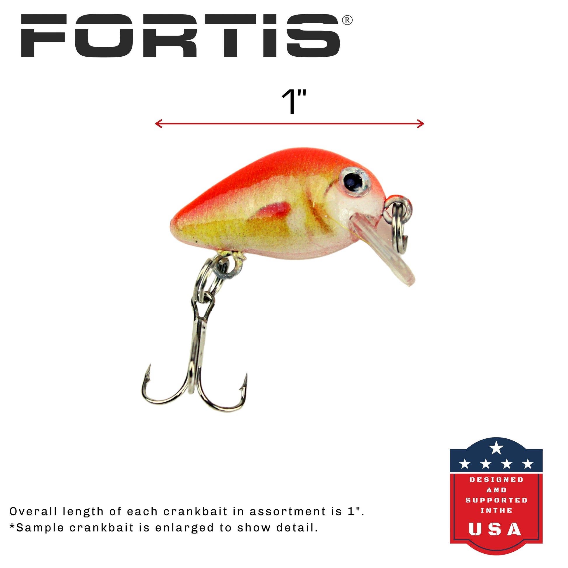 Fortis Mini Crankbait Assortment 3 with 5 Mini Crankbait Lures-Goodwynn'sGoodwynn's