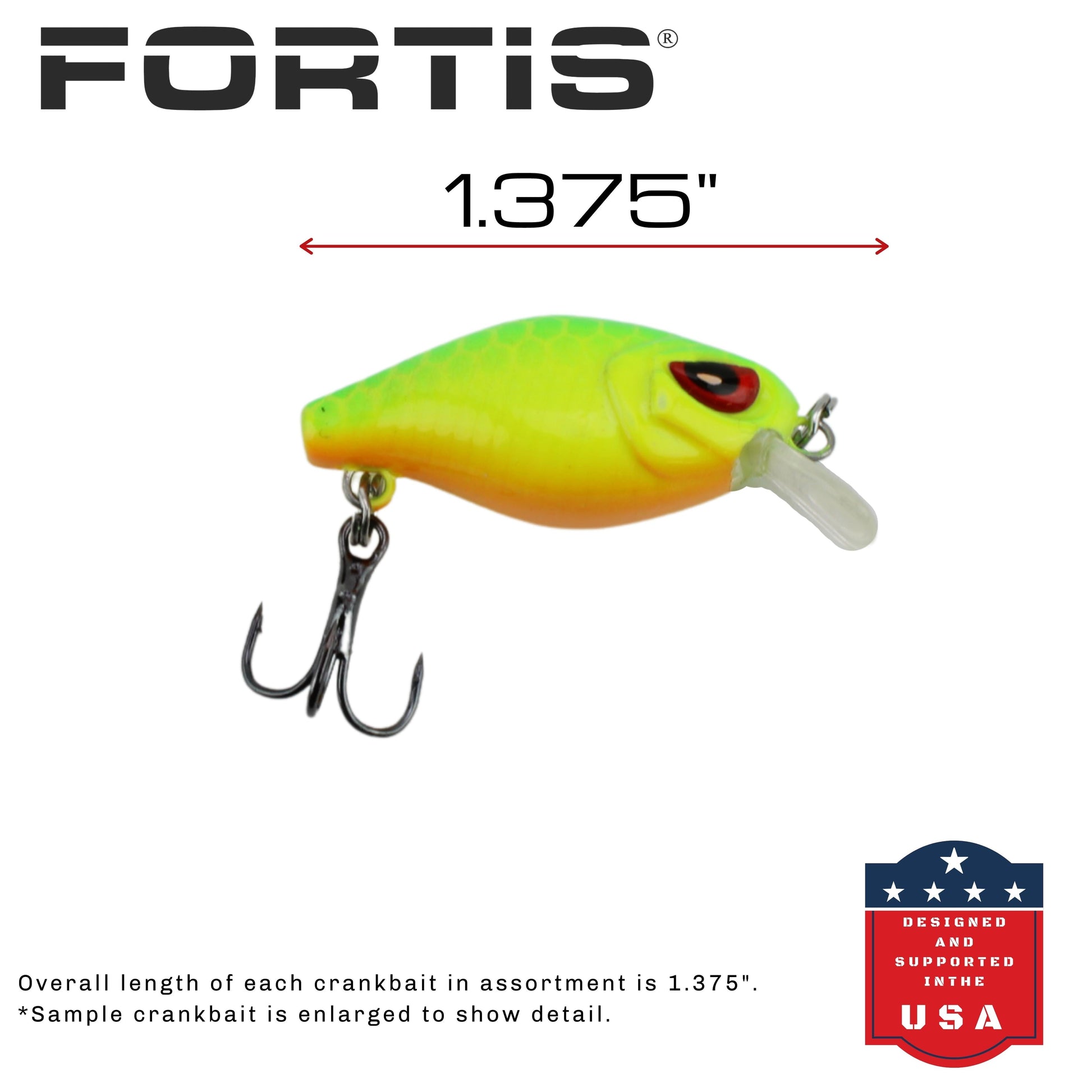 Fortis Mini Crankbait Assortment 4 with 5 Mini Crankbait Lures-Goodwynn'sGoodwynn's