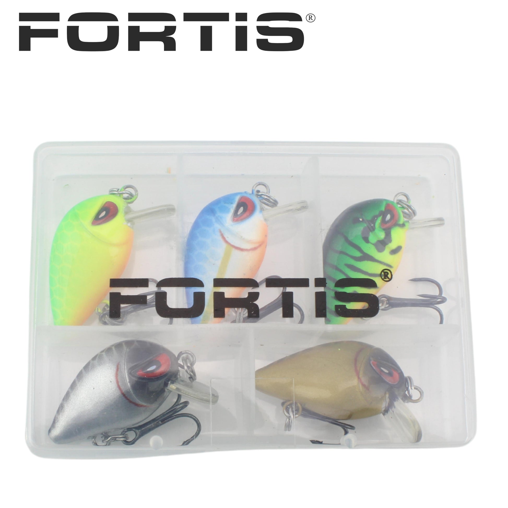 Fortis Mini Crankbait Assortment 5 with 5 Mini Crankbait Lures-Goodwynn'sGoodwynn's