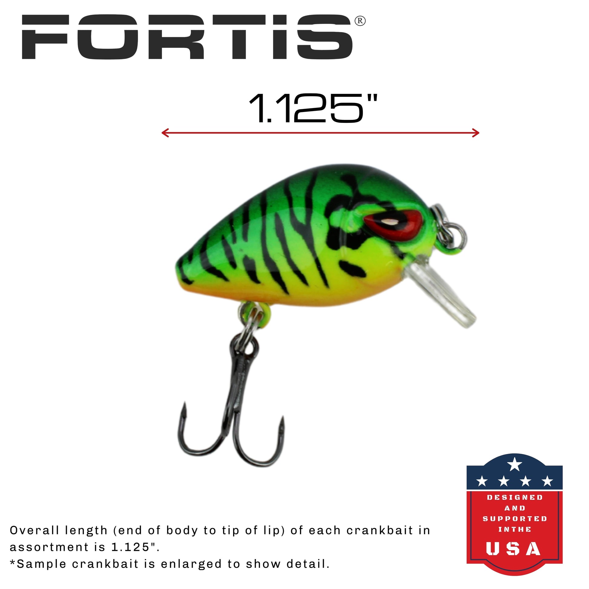 Fortis Mini Crankbait Assortment 5 with 5 Mini Crankbait Lures-Goodwynn'sGoodwynn's