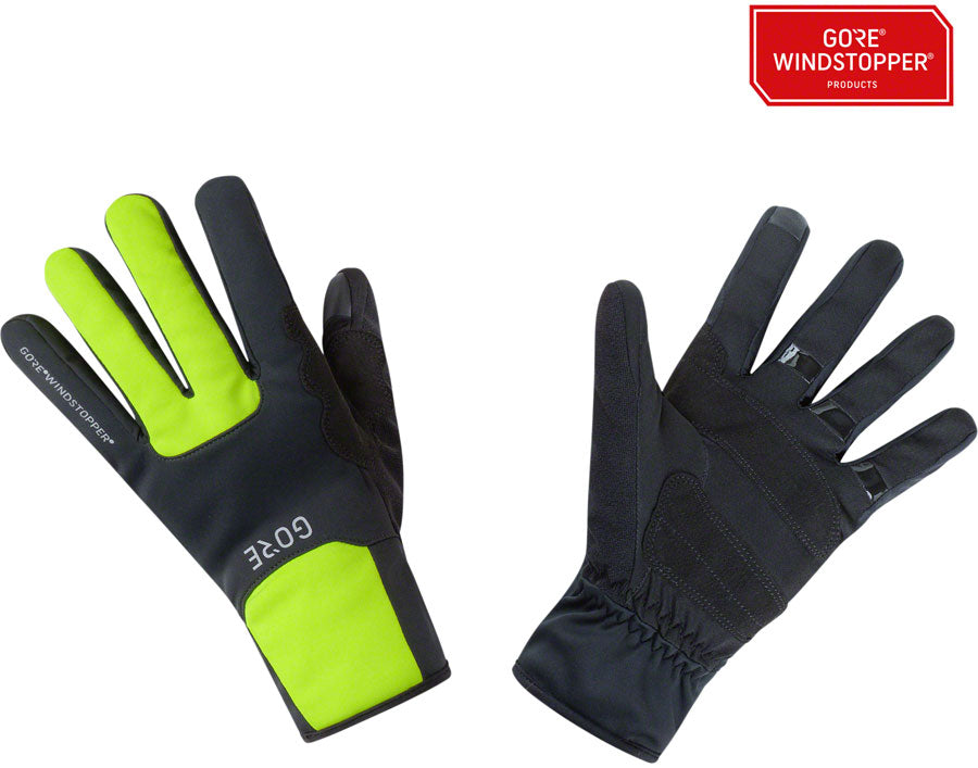 Gorewear M Windstopper Thermo Gloves - Black/Neon Yellow Full Finger X-Large-Goodwynn'sGoodwynn's