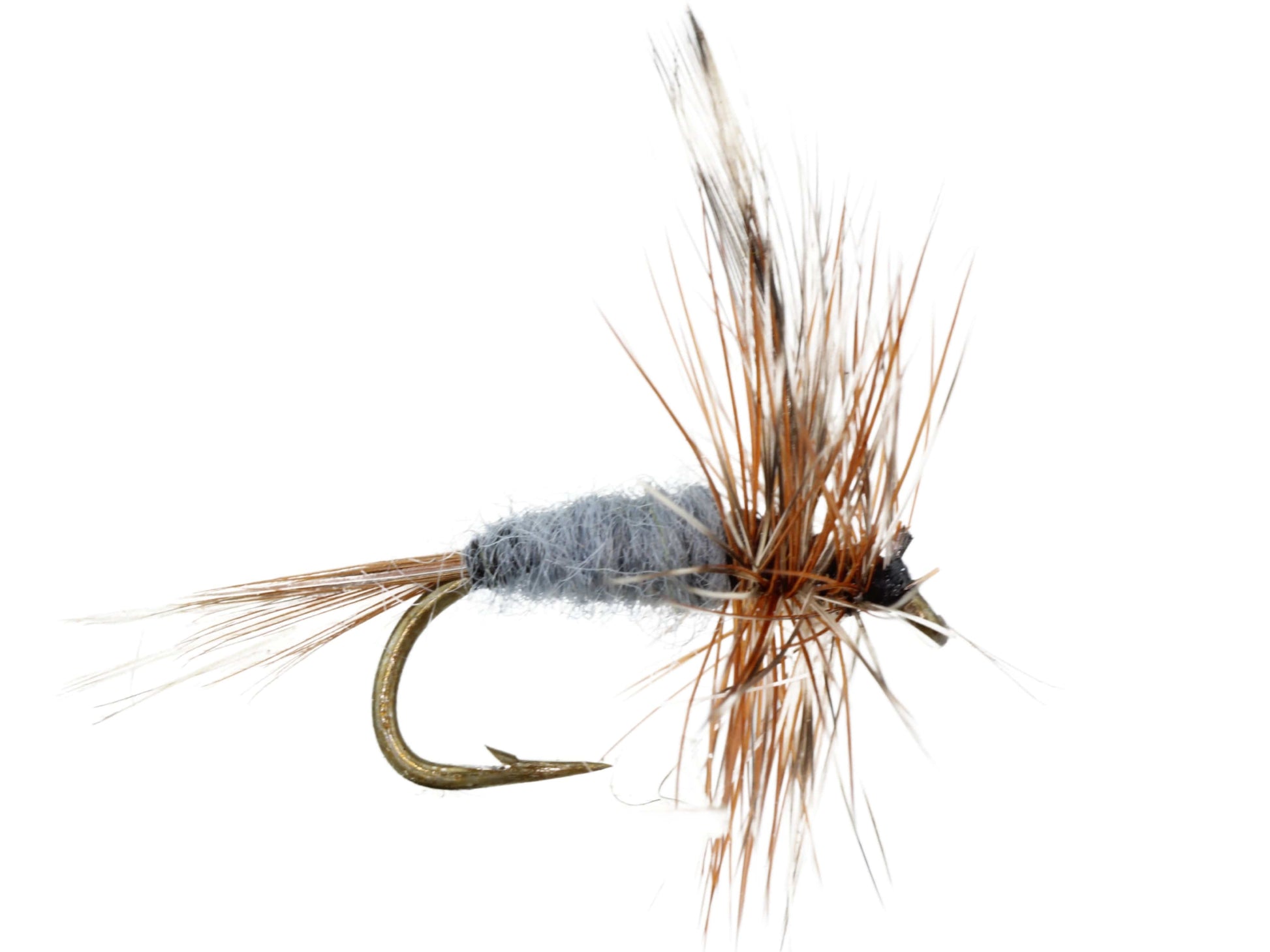 Wild Water Fly Fishing Gray Adams, Size 12, Qty. 6-Goodwynn'sGoodwynn's