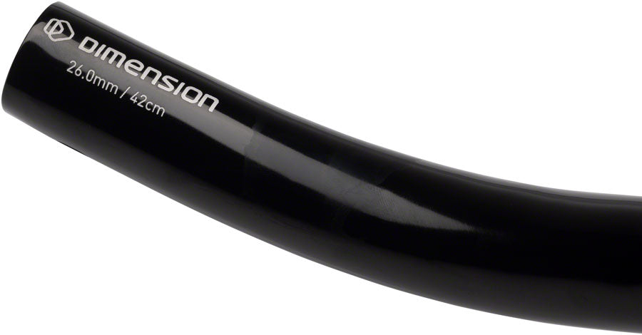 MSW Short Drop Handlebar - Aluminum 26mm 42cm Black-Goodwynn'sGoodwynn's