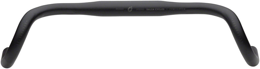 Salsa Cowchipper Drop Handlebar - 31.8mm Clamp 40cm Width Aluminum Black