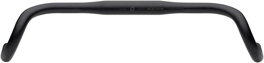 Salsa Cowchipper Drop Handlebar - 31.8mm Clamp 52cm Width Aluminum Black-Goodwynn'sGoodwynn's