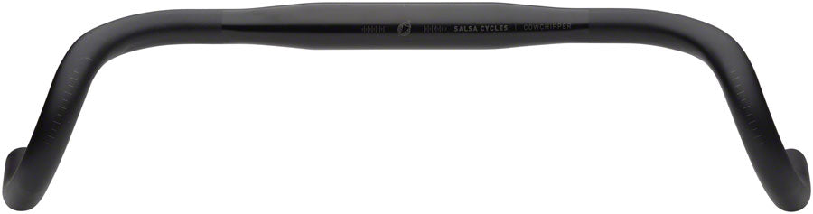 Salsa Cowchipper Deluxe Drop Handlebar - 31.8mm Clamp 42cm Width Aluminum BLK-Goodwynn'sGoodwynn's