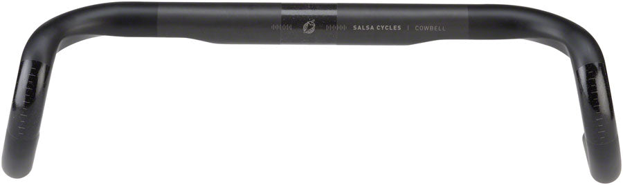 Salsa Cowbell Carbon Drop Handlebar - 31.8mm Clamp 40cm Width Carbon Black