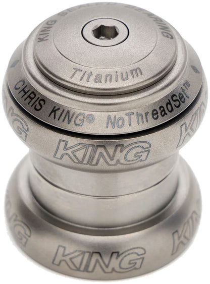 Chris King NoThreadSet Titanium Headset - 1-1/8" EC34 Upper / EC34 Lower Titanium