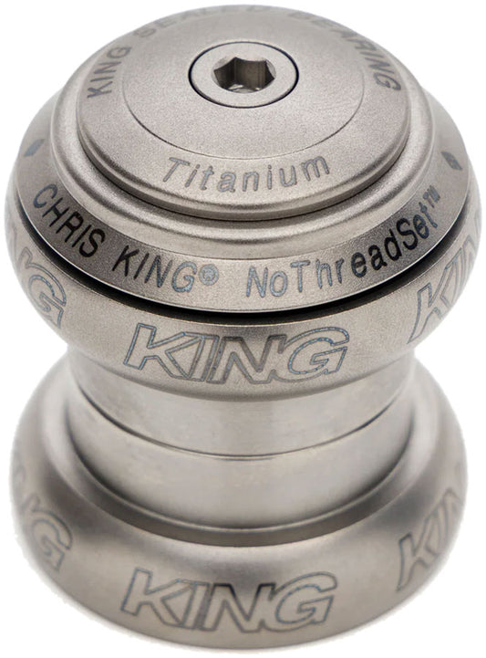 Chris King NoThreadSet Titanium Headset - 1-1/8" EC34 Upper / EC34 Lower Titanium-Goodwynn's