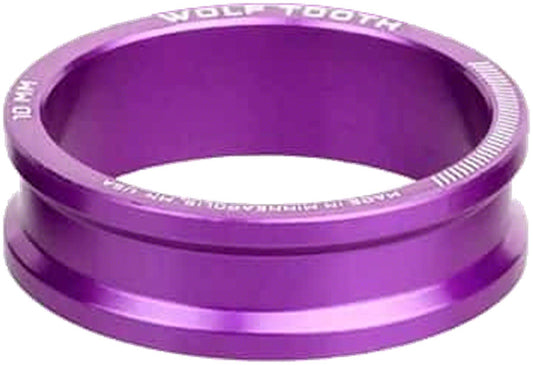 Wolf Tooth Precision Headset Stack Spacer - 10mm Ultraviolet Purple 1 pc.-Goodwynn's