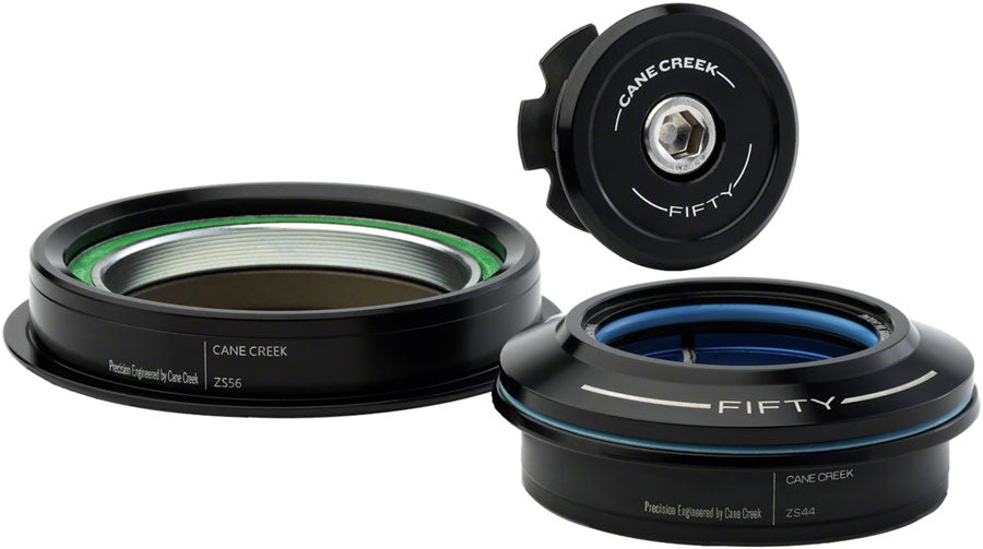 Cane Creek 50 Headset - ZS44/28.6/H8 Upper | ZS56/30 Lower Tapered Black-Goodwynn&#39;sGoodwynn&#39;s