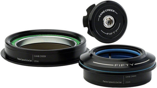 Cane Creek 50 Headset - ZS44/28.6/H8 Upper | ZS56/30 Lower Tapered Black-Goodwynn's