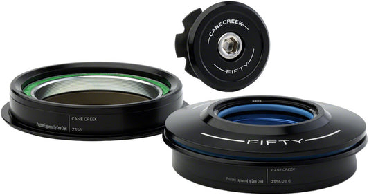 Cane Creek 50 Headset - ZS56/28.6/H8 Upper | ZS56/40 Lower Tapered Black-Goodwynn's