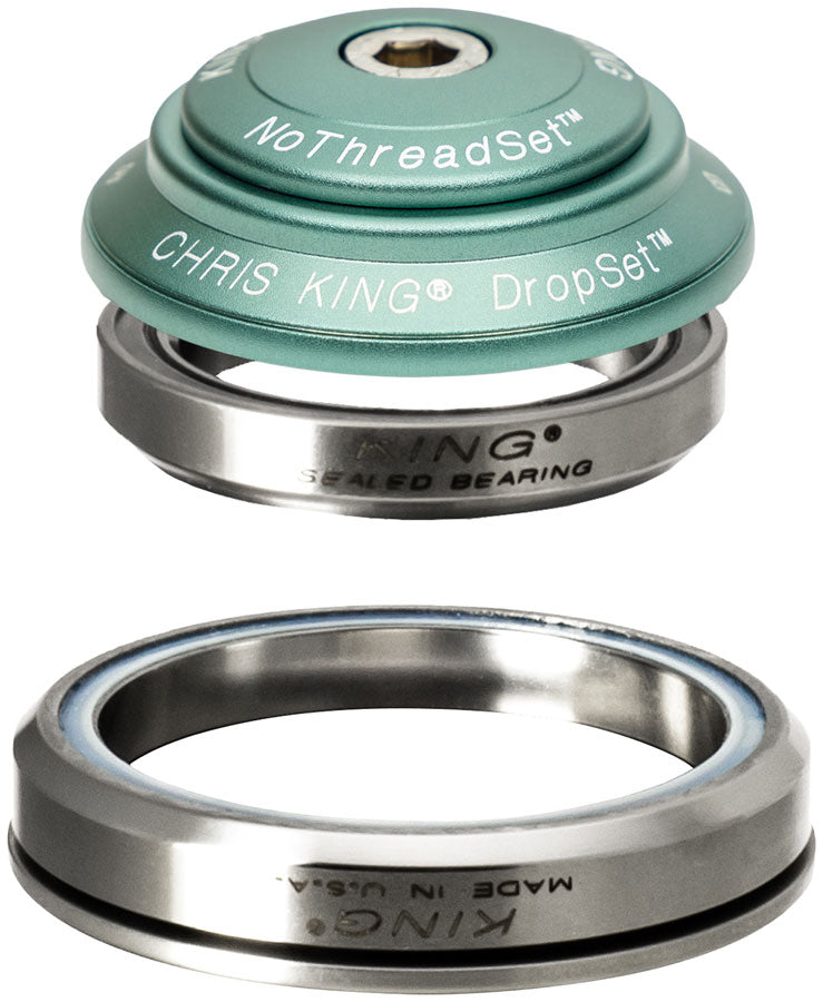 Chris King DropSet 3 Headset - 1-1/8 - 1.5" 41/52mm 36 Deg Matte Jade-Goodwynn&#39;sGoodwynn&#39;s