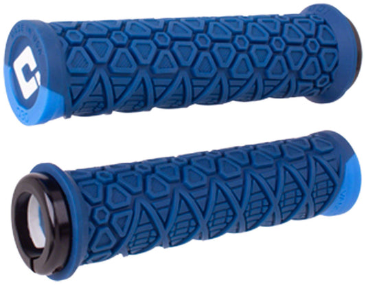 ODI Vanquish Grips - Navy Blue/Blue Lock-On-Goodwynn's