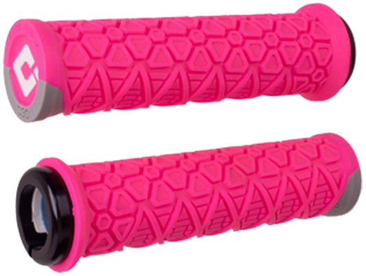 ODI Vanquish Grips - Pink/Gray Lock-On-Goodwynn's