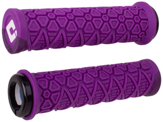 ODI Vanquish Grips - Purple/Metallic Purple Lock-On-Goodwynn's