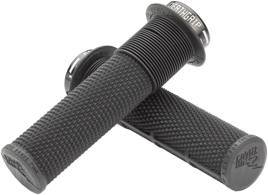 DMR DeathGrip Flanged Grips - Thin Lock-On Black-Goodwynn'sGoodwynn's