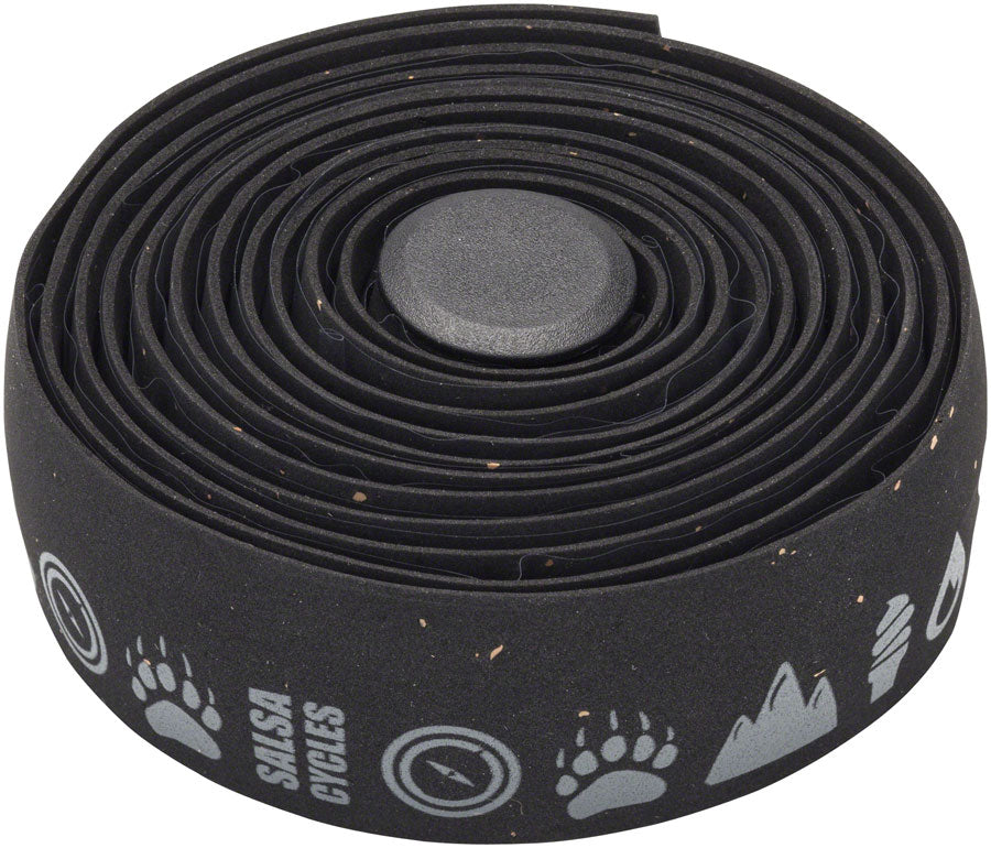 Salsa Glyph Gel Cork Bar Tape - Black-Goodwynn'sGoodwynn's