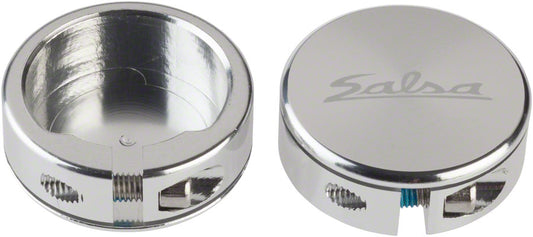 Salsa Lock-On Collars Closed-End Silver-Goodwynn's