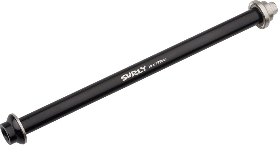 Surly Rear Thru-Axle - 12x177 mm Stainless Black-Goodwynn'sGoodwynn's