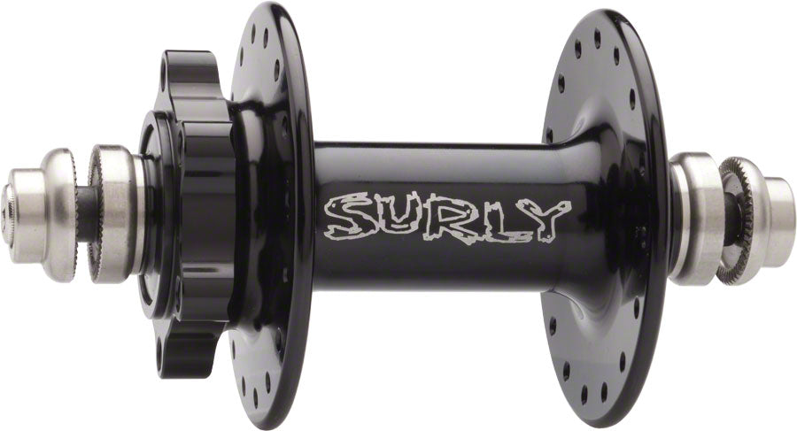 Surly Ultra New Disc Front Hub - QR x 100mm 6-Bolt Black 32h-Goodwynn'sGoodwynn's