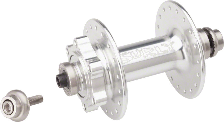 Surly Ultra New Disc Front Hub - QR x 100mm 6-Bolt Silver 32h-Goodwynn'sGoodwynn's