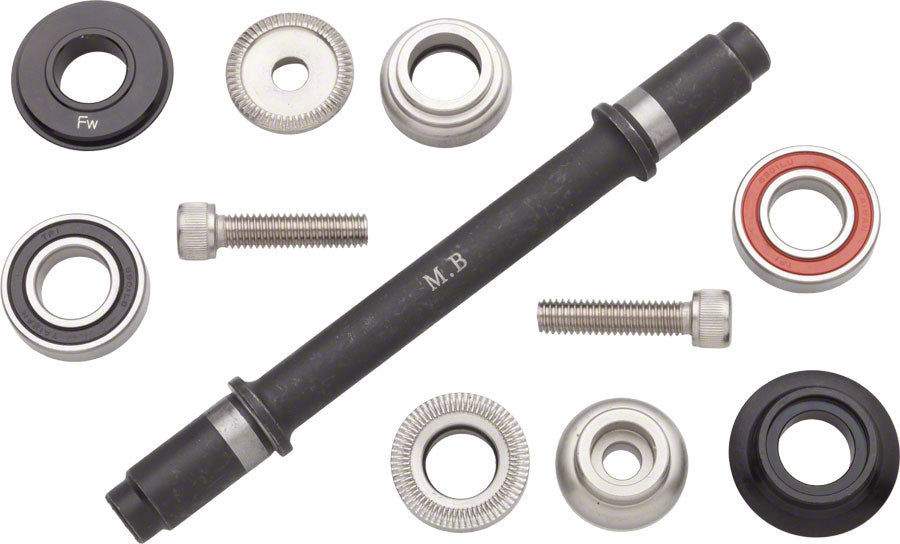 Surly Ultra New Hub Axle Kit for 120mm Rear Free/Free Black-Goodwynn'sGoodwynn's