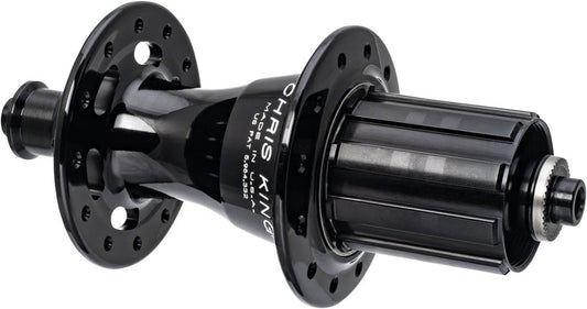 Chris King R45 Rear Hub - QR x 130mm Rim Brake HG 11 Road Black 28H-Goodwynn's