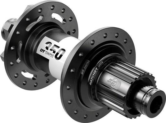 DT Swiss 350 DEG Rear Hub - 12 x 148mm 6-Bolt Micro Spline Black 28H 72pt-Goodwynn's