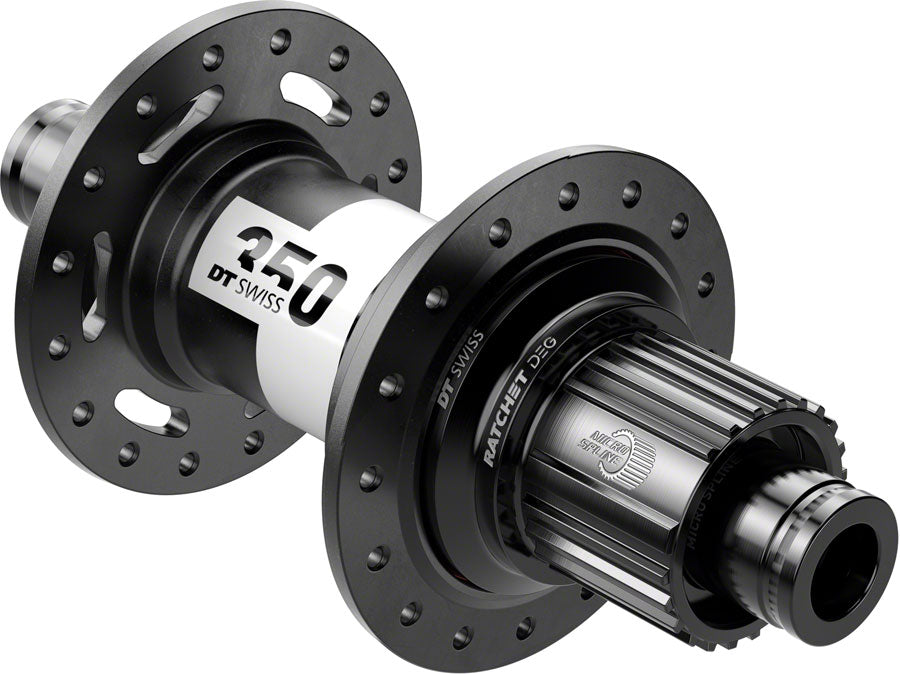 DT Swiss 350 DEG Rear Hub - 12 x 148mm Center-Lock Micro Spline BLK 28H 72pt-Goodwynn'sGoodwynn's