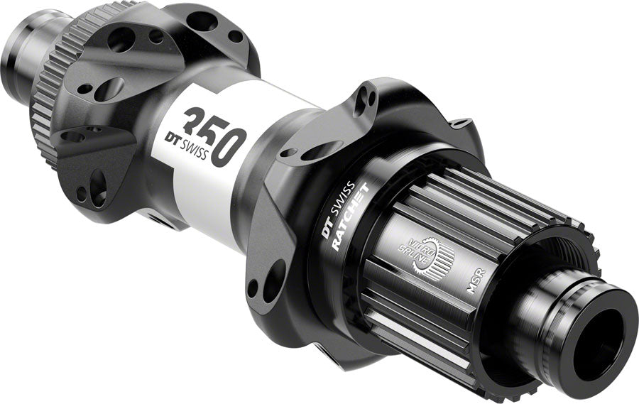 DT Swiss 350 Rear Hub - 12 x 142mm Center-Lock Micro Spline BLK 24H Straight Pull 36pt-Goodwynn&#39;sGoodwynn&#39;s