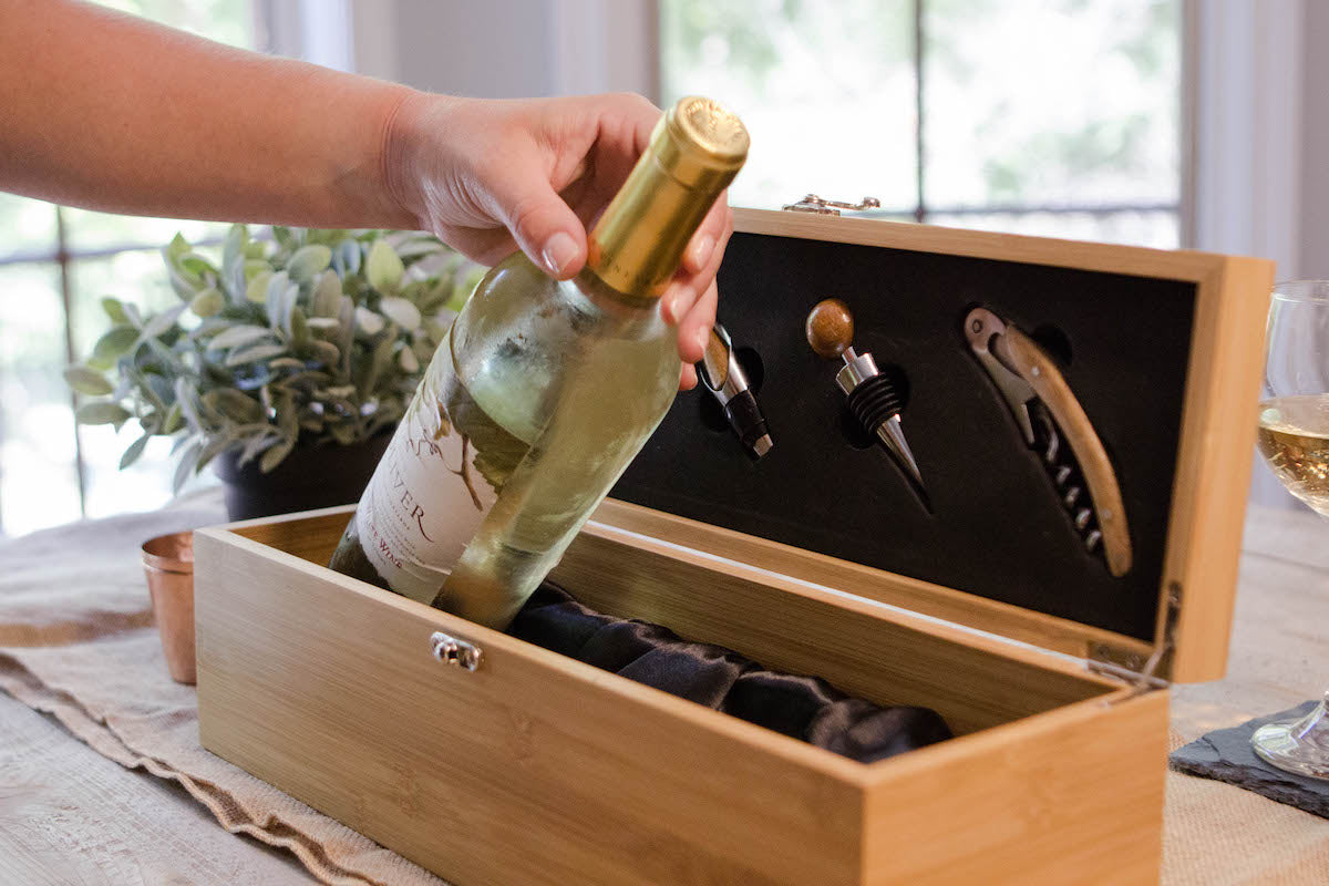 Bamboo Wine Gift Box Set & Accessories-Goodwynn'sGoodwynn's