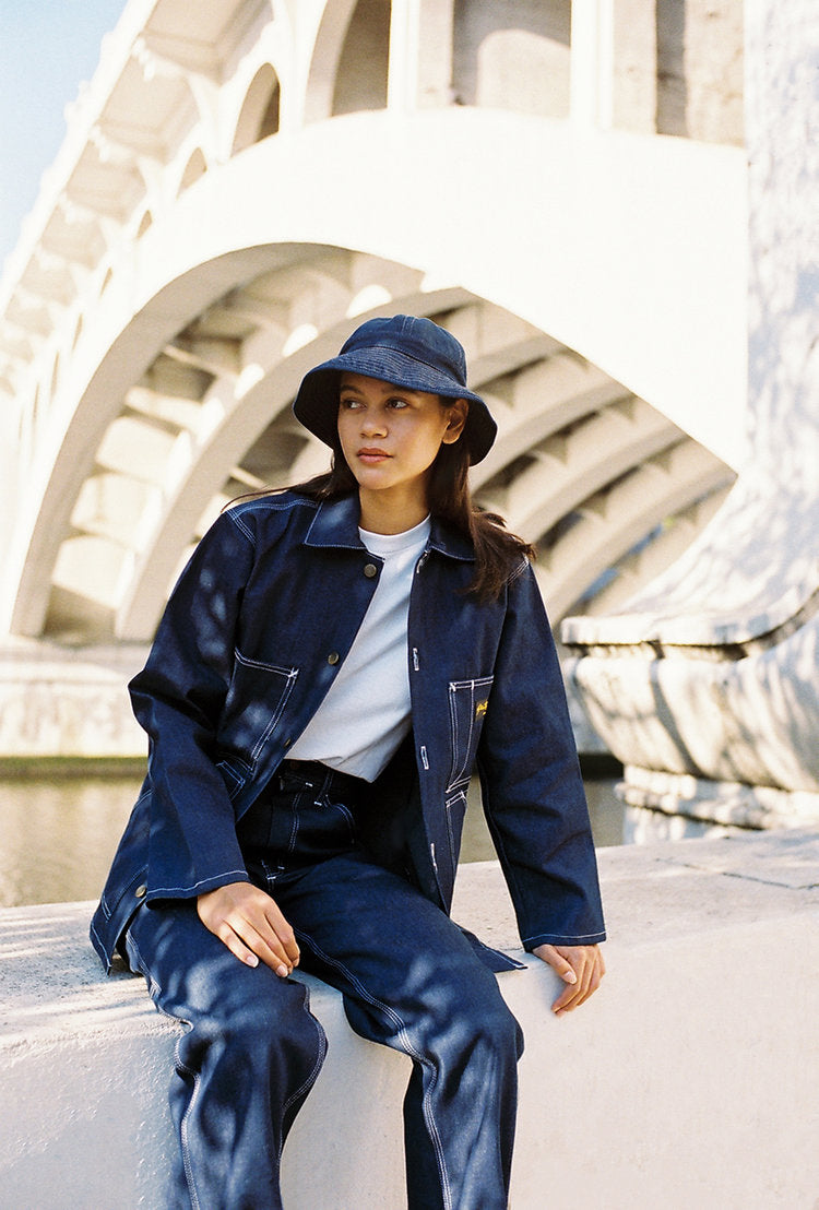 SHOP JACKET INDIGO DENIM 3855J-Goodwynn'sGoodwynn's