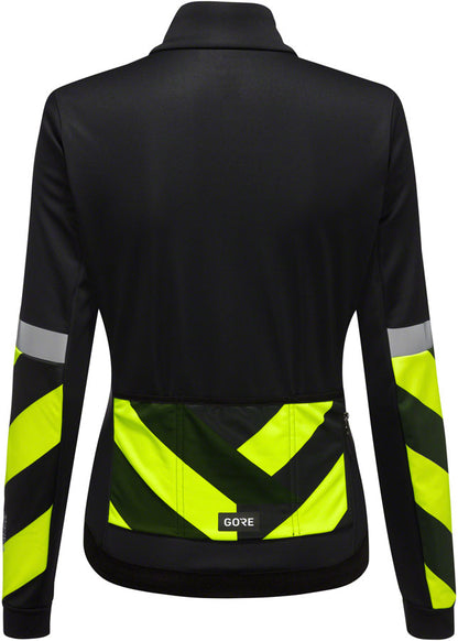 Gorewear Tempest Signal Jacket - Black/Yellow Womens Small/4-6
