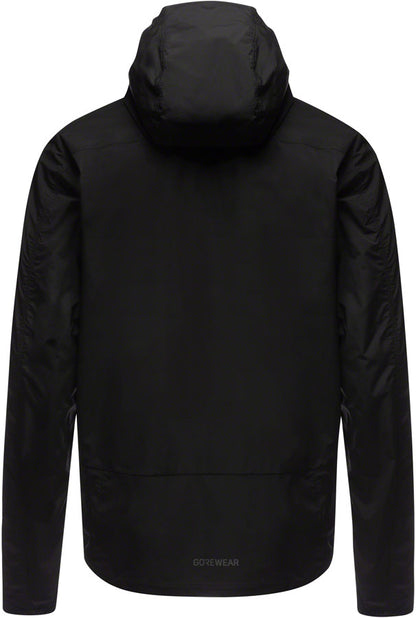 Gorewear Fernflow Hooded Windbreaker - Black Mens X-Large