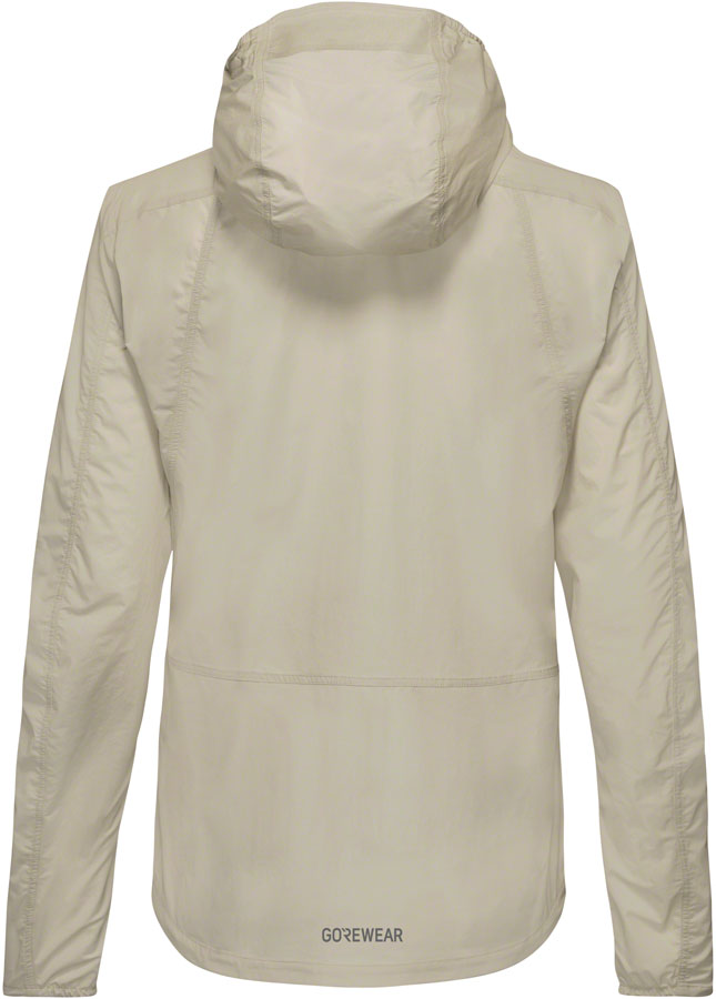 Gorewear Fernflow Hooded Windbreaker - Beige Womens Small-Goodwynn'sGoodwynn's