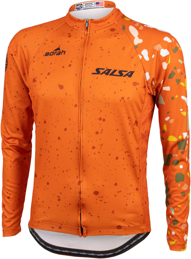 Salsa Mens Terrazzo Long Sleeve Jersey - Small Orange-Goodwynn'sGoodwynn's