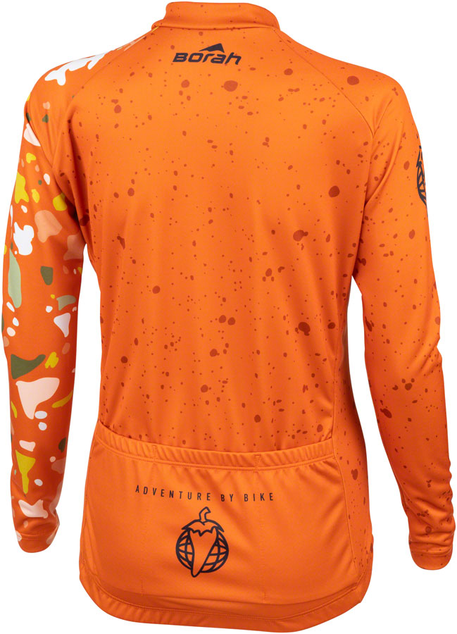 Salsa Womens Terrazzo Long Sleeve Jersey - 3X-Large Orange-Goodwynn'sGoodwynn's