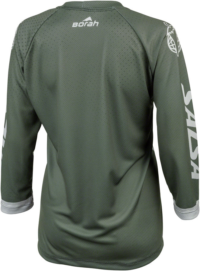 Salsa Womens Fleet 3/4 MTB Jersey - Small Green White-Goodwynn'sGoodwynn's