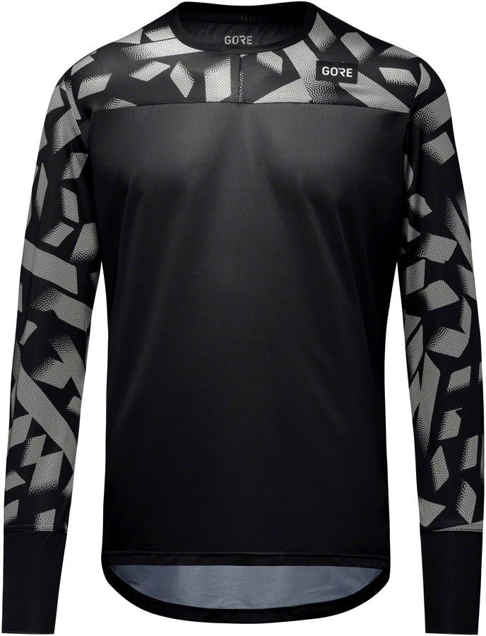 Gorewear Trail KPR Daily Long Sleeve Jersey - Black/Lab Gray Men's Small-Goodwynn'sGoodwynn's