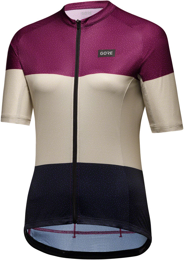 Gorewear Spirit Stripes Jersey - Purple/Beige Womens Medium 8/10-Goodwynn'sGoodwynn's