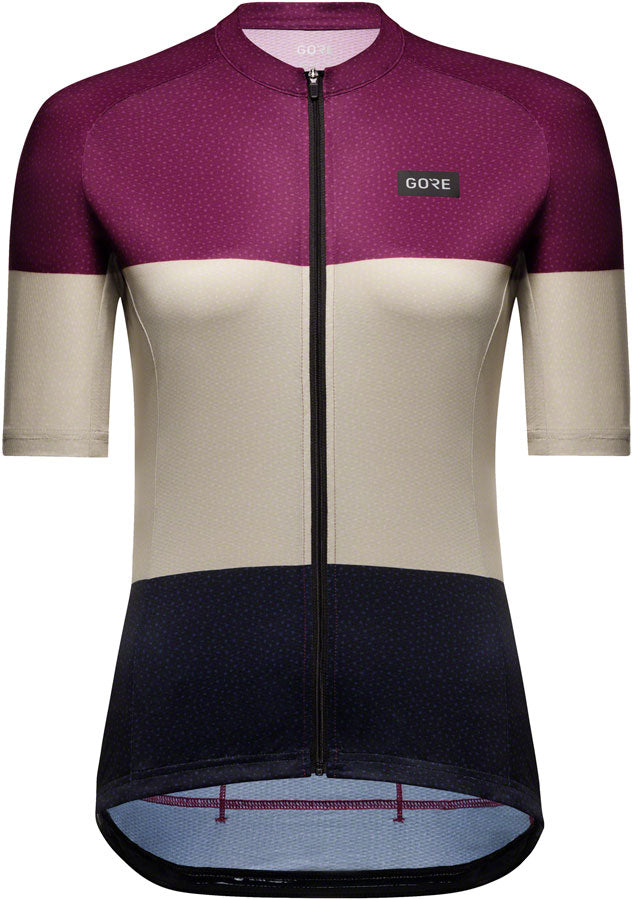 Gorewear Spirit Stripes Jersey - Purple/Beige Womens Medium 8/10-Goodwynn'sGoodwynn's