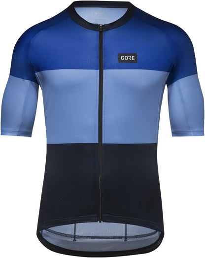 Gorewear Spirit Stripes Jersey - Ultramarine Blue/Scrub Blue Mens Medium