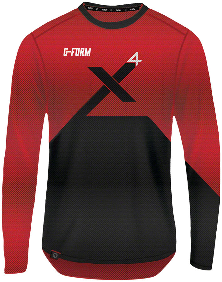 G-Form Pro-X4 Long Sleeve Bike Jersey - Red/Black Large-Goodwynn'sGoodwynn's
