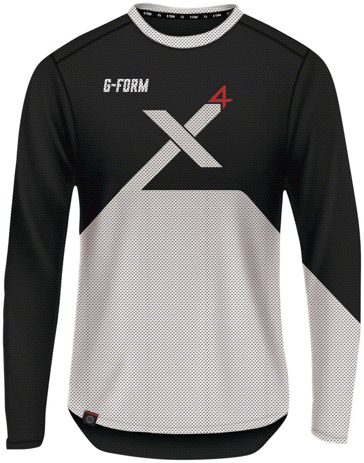 G-Form Pro-X4 Long Sleeve Bike Jersey - Black/White X- Large-Goodwynn'sGoodwynn's