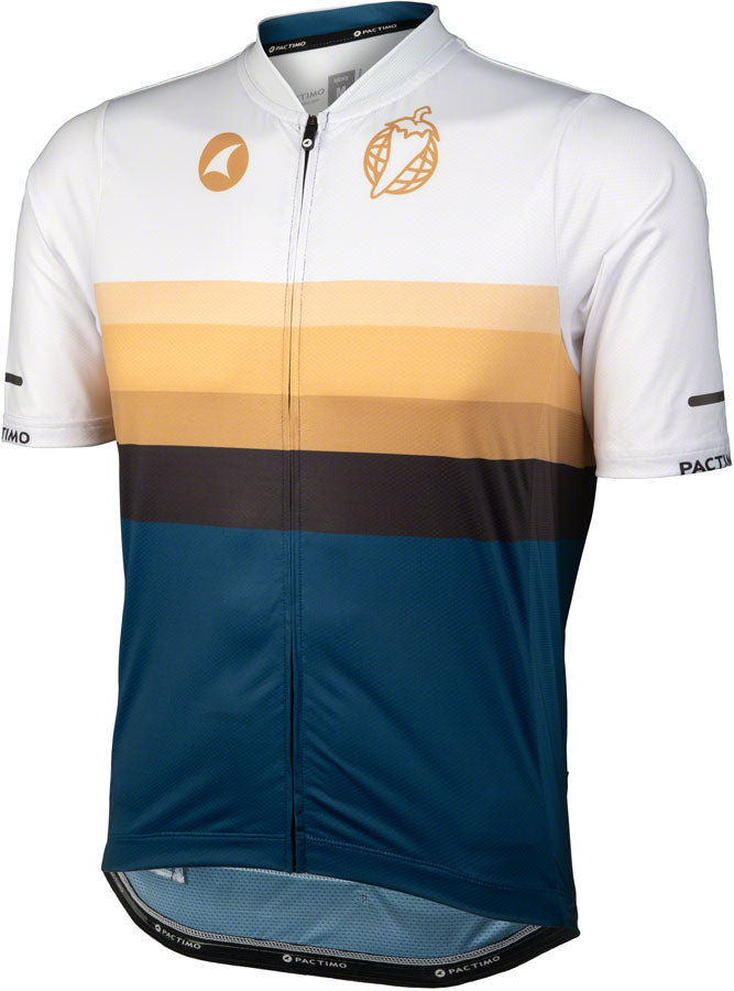 Salsa Latitude Mens Jersey - White Navy Blue Black  w/ Stripes X-Large-Goodwynn'sGoodwynn's