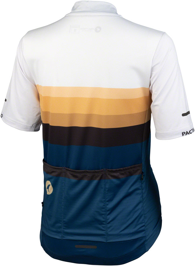 Salsa Latitude Womens Jersey - White Navy Blue Black  w/ Stripes Large-Goodwynn'sGoodwynn's