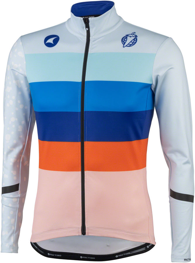 Salsa Arctica Mens Long Sleeve Jersey - Light Blue w/Stripes Small-Goodwynn'sGoodwynn's