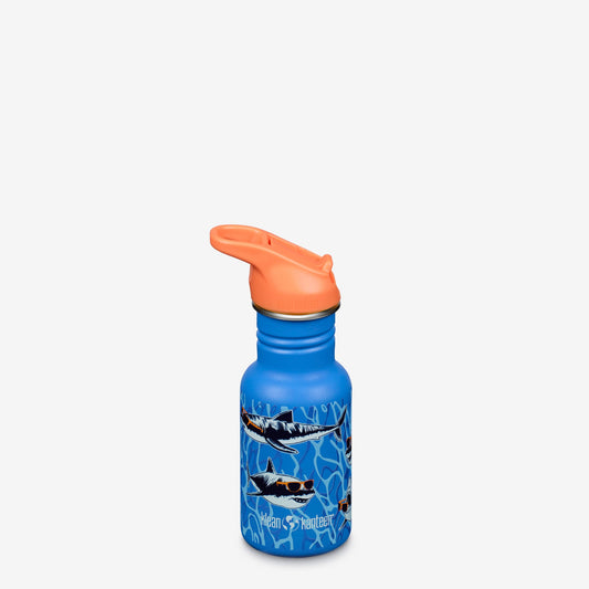 12 oz Classic Kid's Water Bottle with Flip Seal Sport Cap and Straw-Goodwynn's
